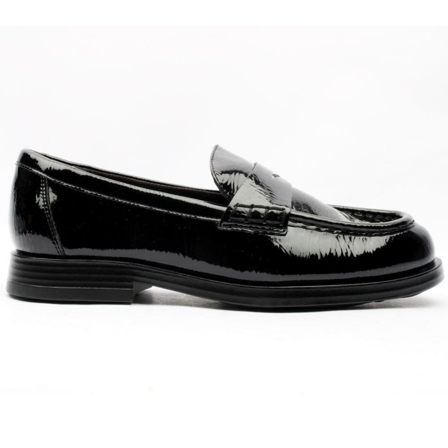 Women Tamaris | 24311 Slip On Shoe - Black Patent