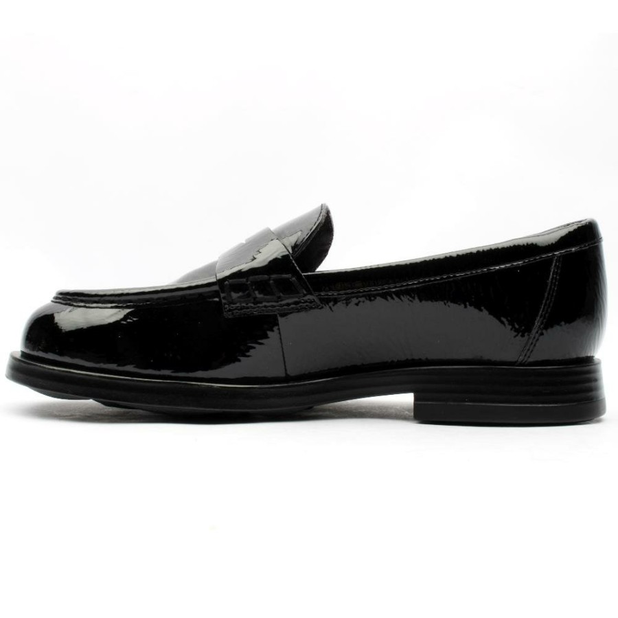 Women Tamaris | 24311 Slip On Shoe - Black Patent