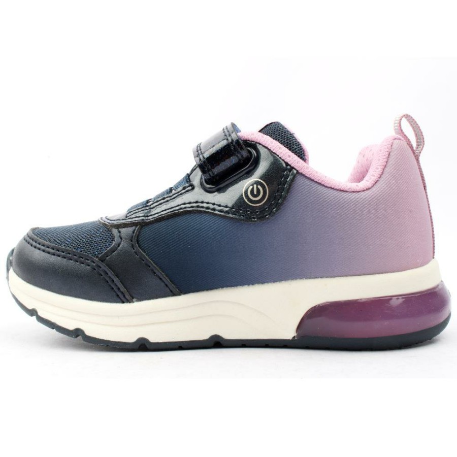 Kids Geox | J458Va Trainer - Navy/Purple