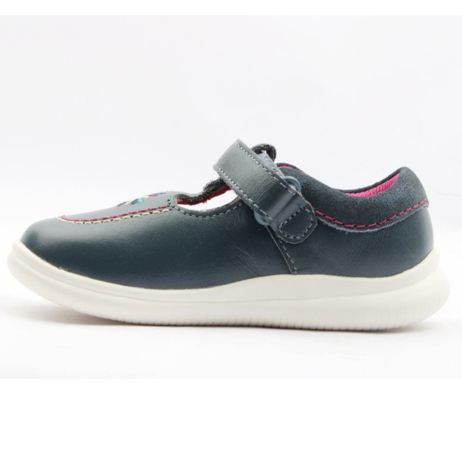 Kids Clarks | Crest Prom T Shoe - Blue H