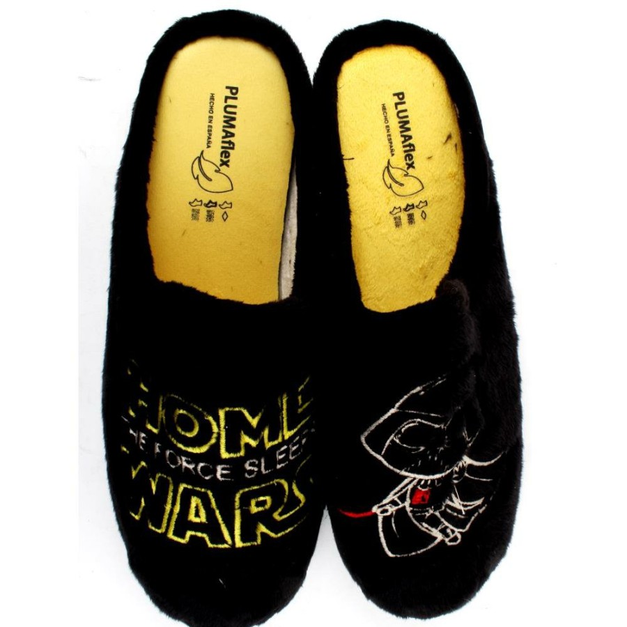 Men Plumaflex | R12227 Slipper - Black