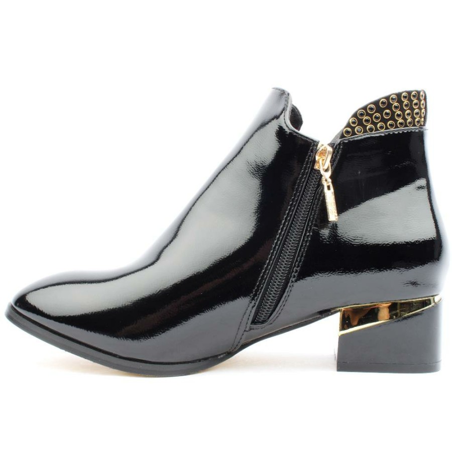 Women Kate Appleby | Acle Ankle Boot - Black Patent