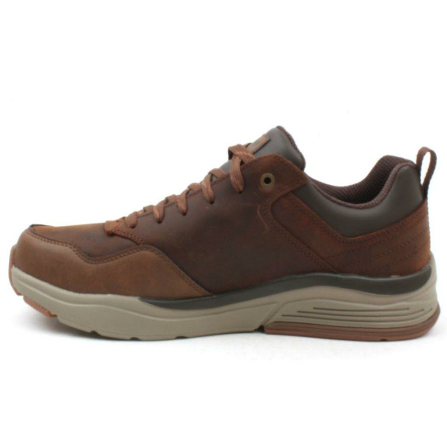 Men Skechers | 210021 Laced Shoe - Brown