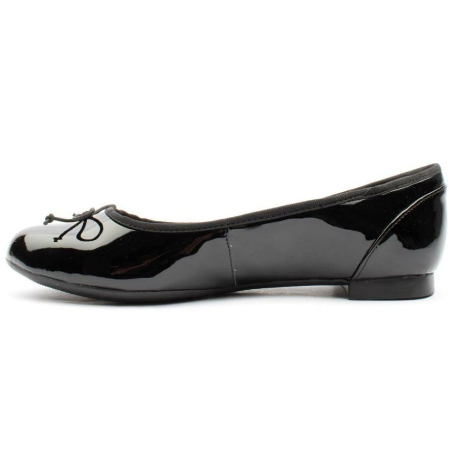 Women Clarks | Couture Bloom Pomp Shoe - Black Patent D