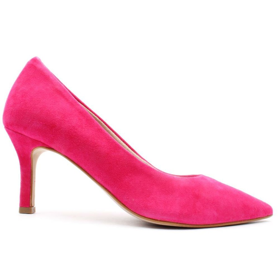 Women Tamaris | 22434 Court Shoe - Pink Suede