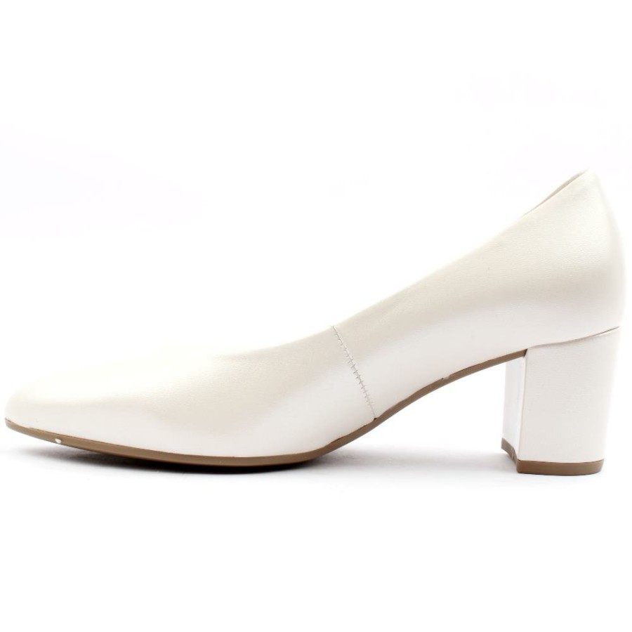 Women Gabor | Gab450 Court Shoe - Ice White