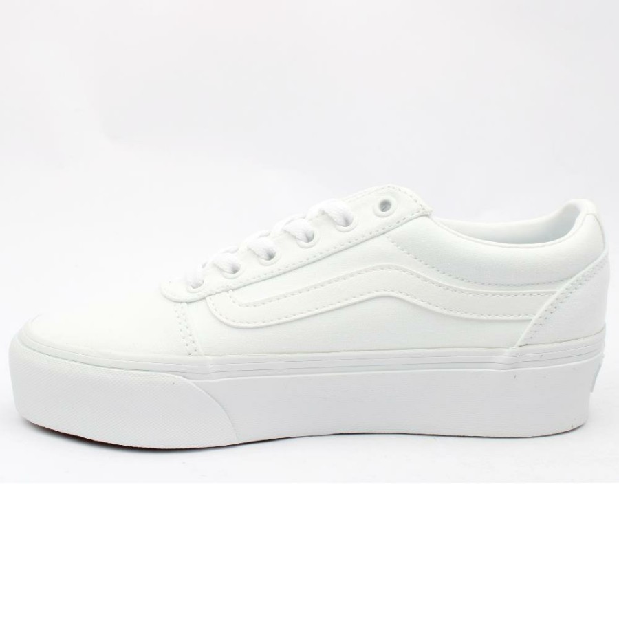 Women Vans | Wm Ward Platform Laced Shoe - White