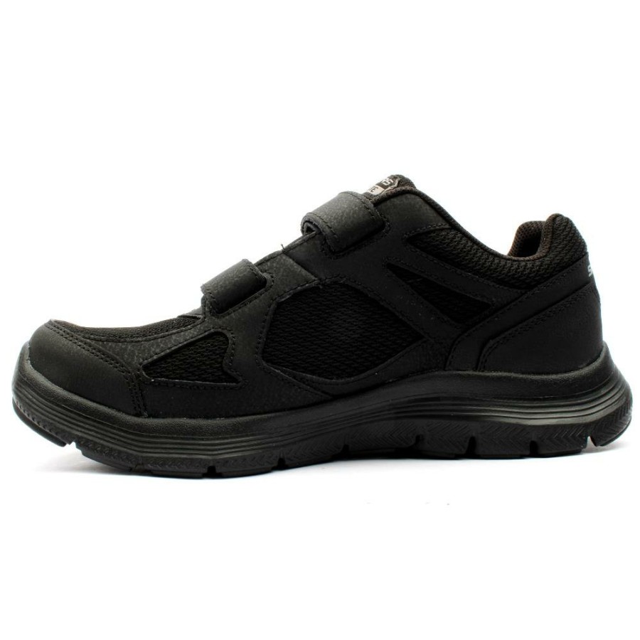 Men Skechers | 232578 Velcro Shoe - Black Black