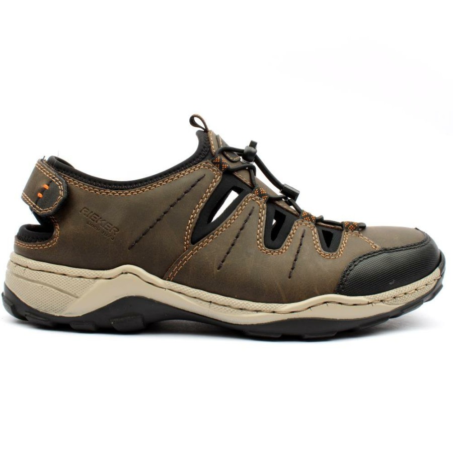 Men Rieker | 08085 Closed Sandal - Brown