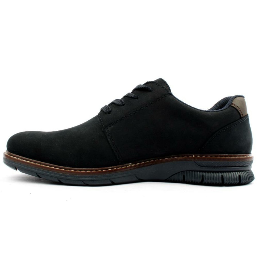 Men Rieker | 14408 Laced Shoe - Navy Suede