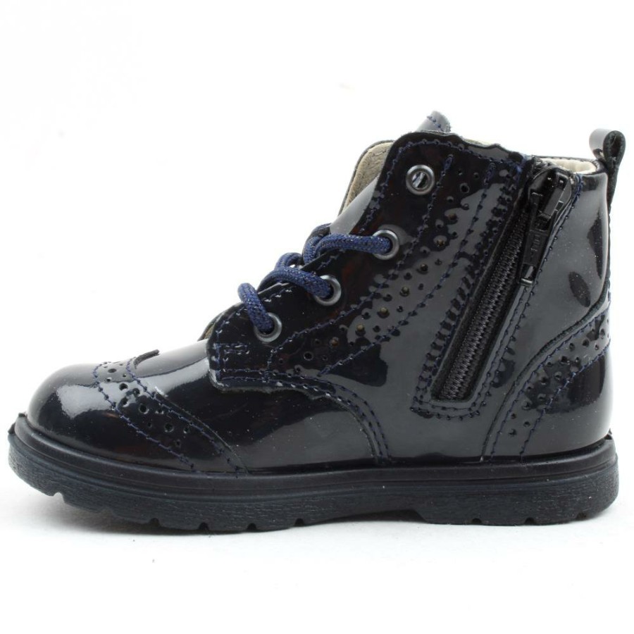 Kids Ricosta | 2500502 Laced Boot - Navy Patent