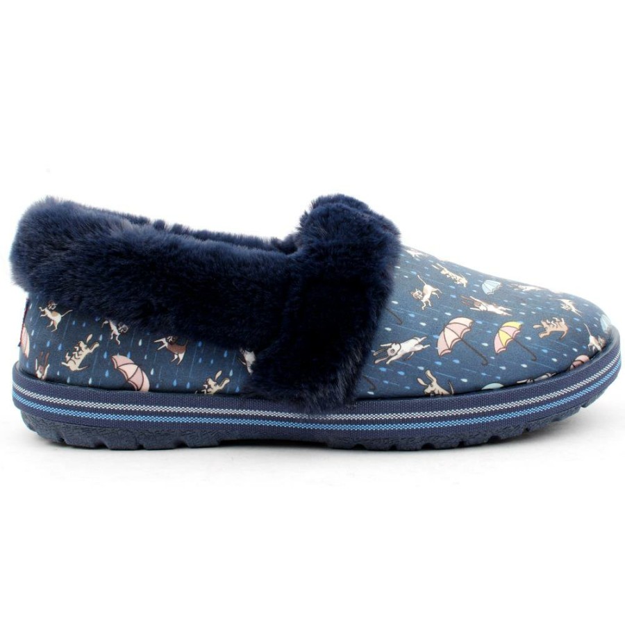 Women Skechers | 113486 Slipper - Navy Multi