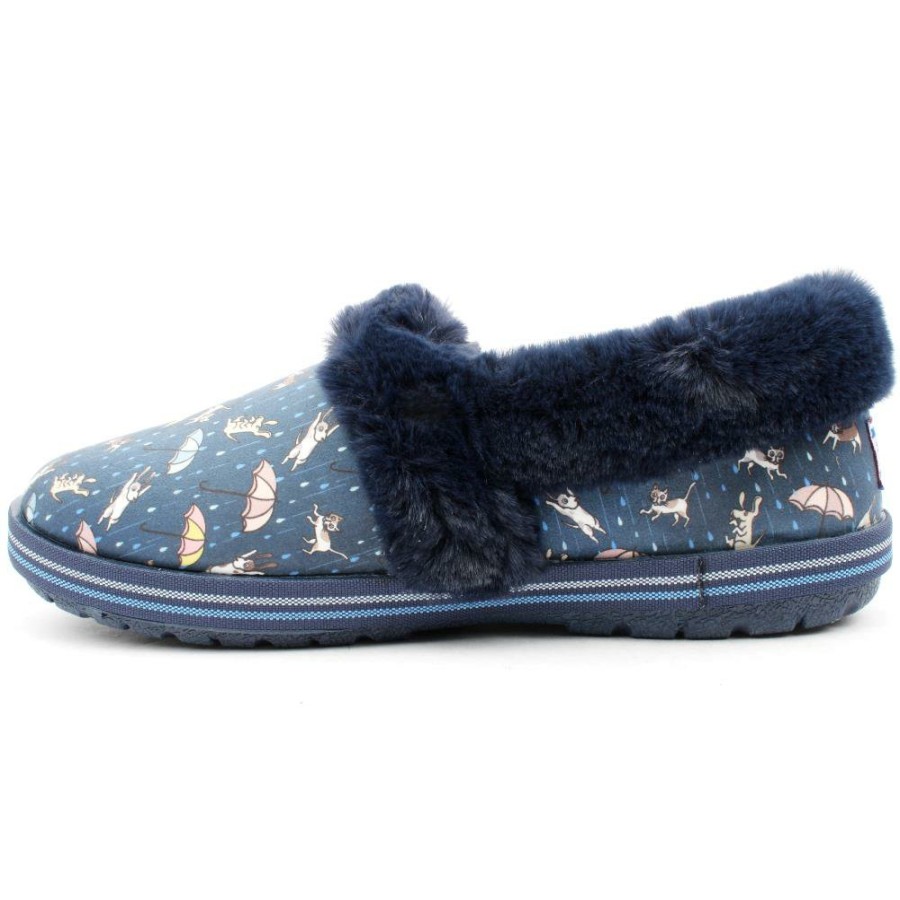 Women Skechers | 113486 Slipper - Navy Multi