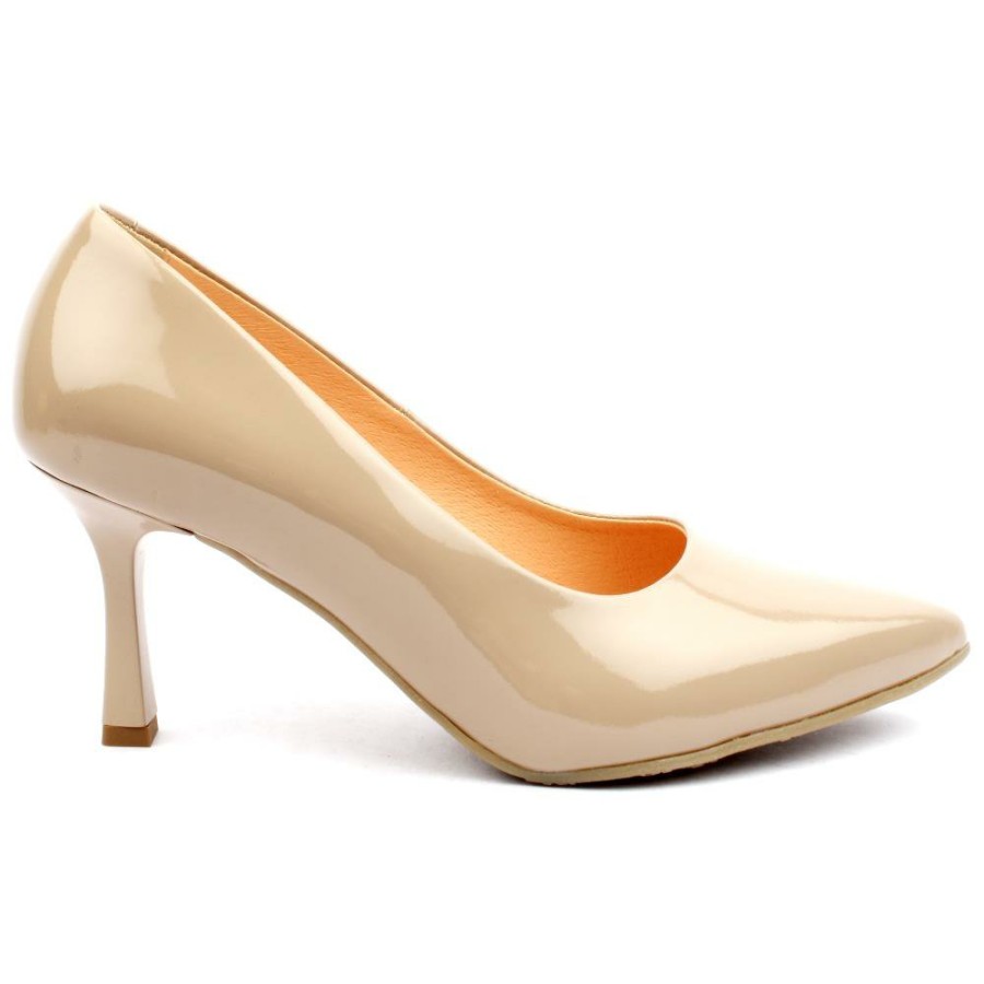 Women Bioeco by Arka | Bioeco 6178 1887 Court Shoe - Nude Patent