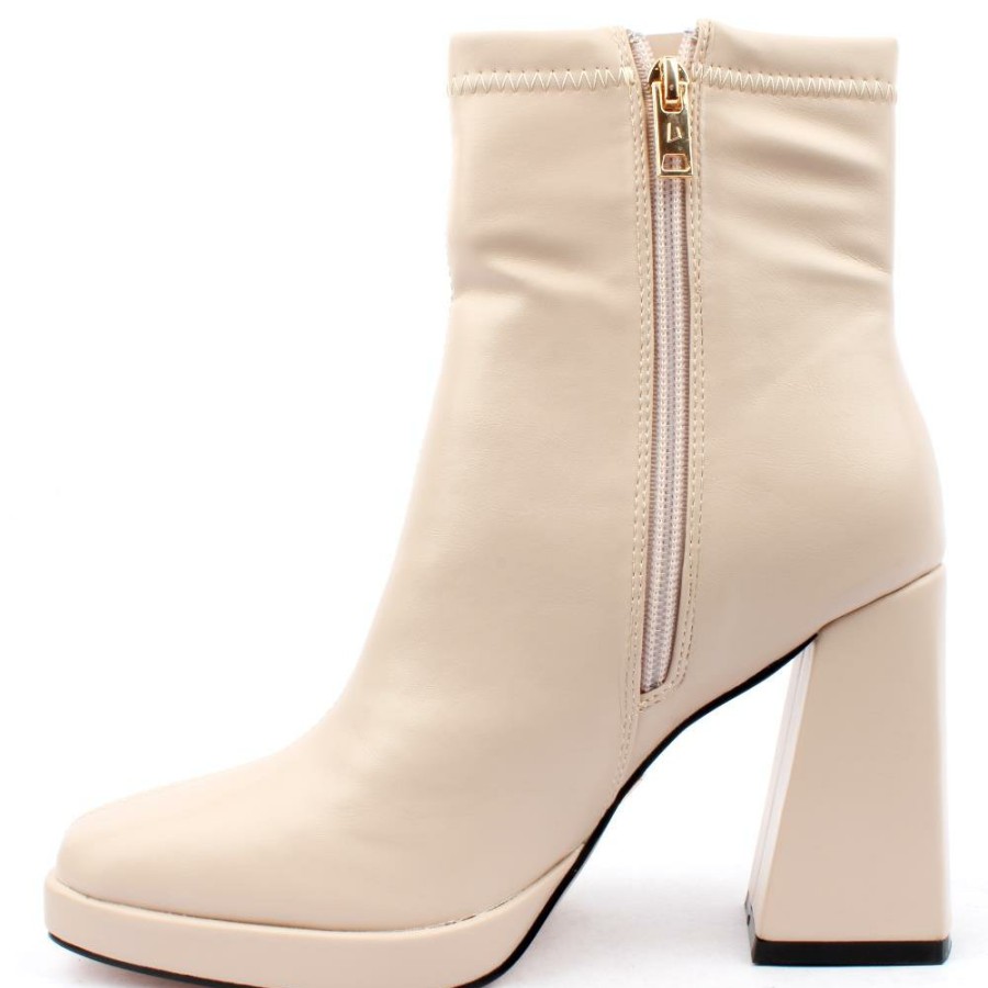 Women Una Healy | Lucky Ankle Boot - Nude