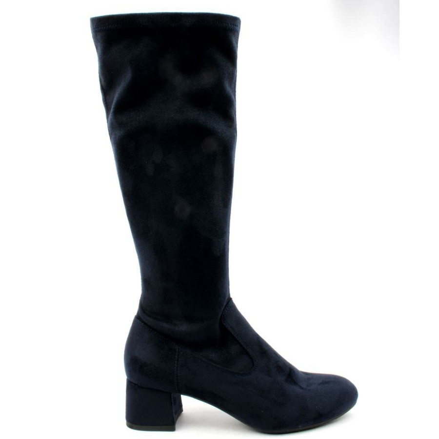 Women Bioeco by Arka | Bioeco 7793 1434 Knee High Boot - Navy Suede