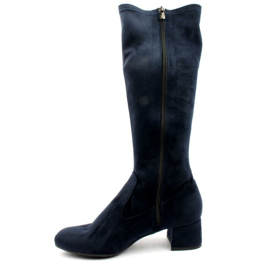 Women Bioeco by Arka | Bioeco 7793 1434 Knee High Boot - Navy Suede