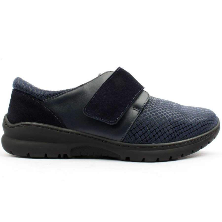 Women Softmode | Velcro Shoe Daba - Navy Multi