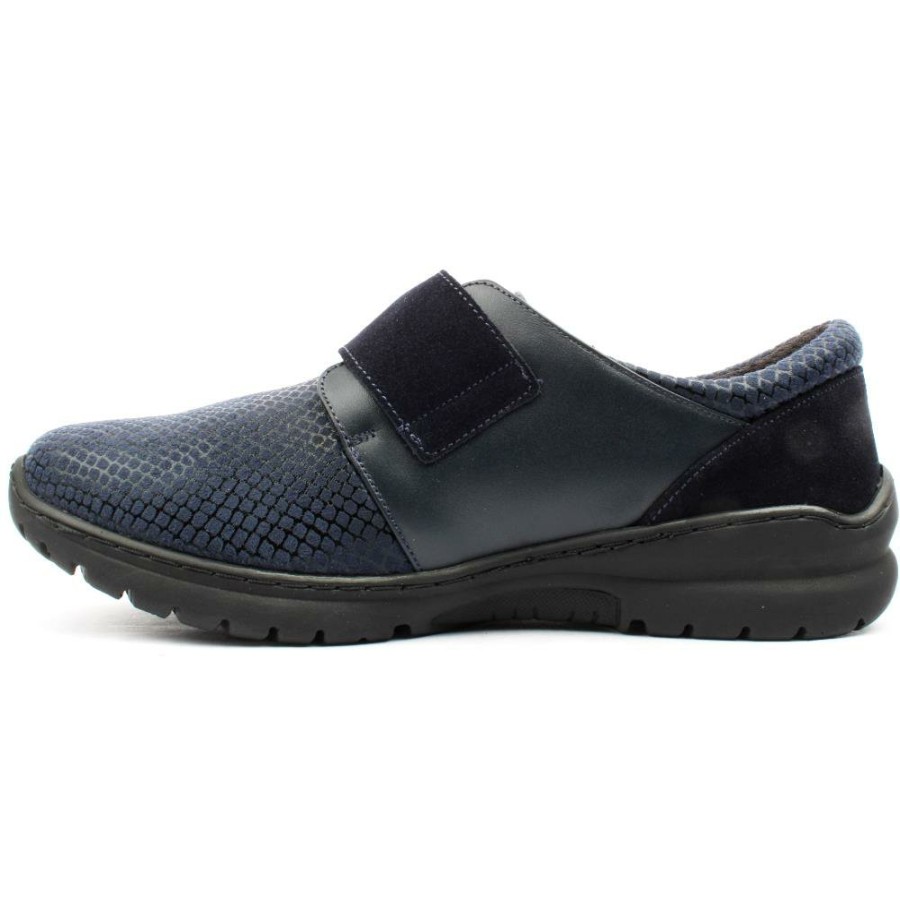 Women Softmode | Velcro Shoe Daba - Navy Multi