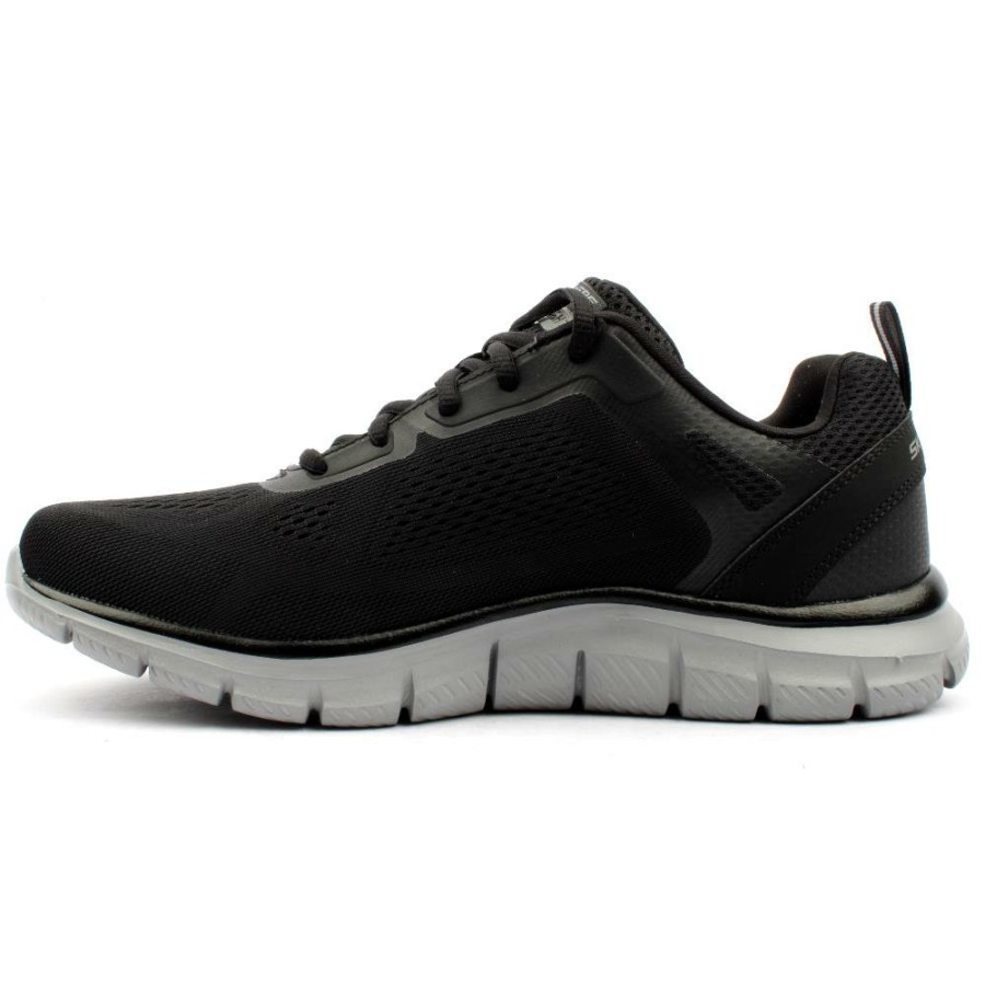 Men Skechers | 232698 Track Shoe - Black/Grey