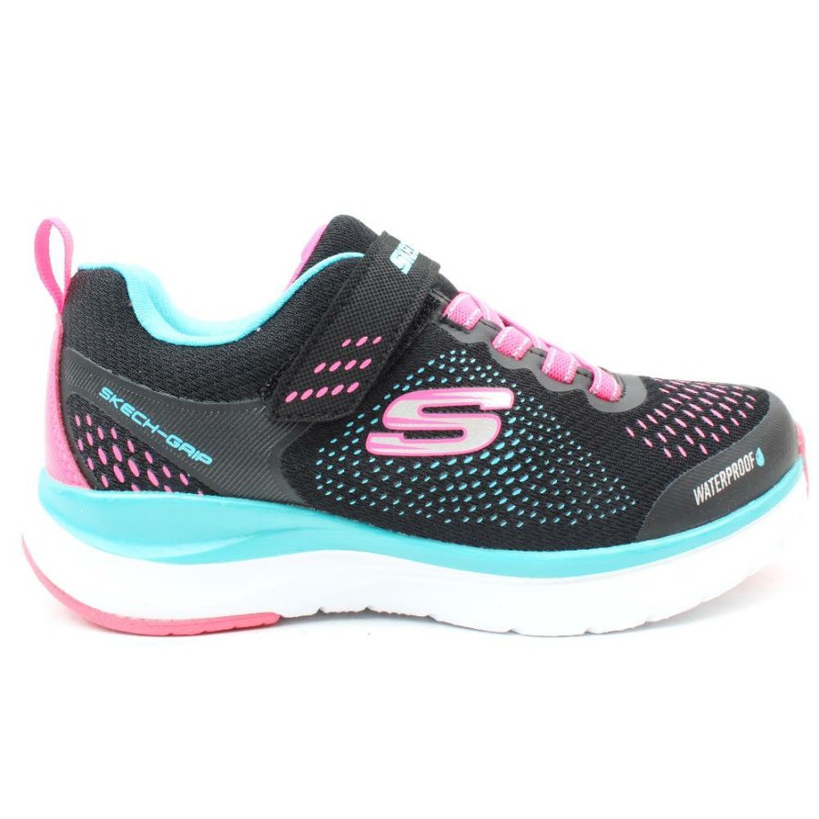 Kids Skechers | 302393L Junior Runner - Black Multi