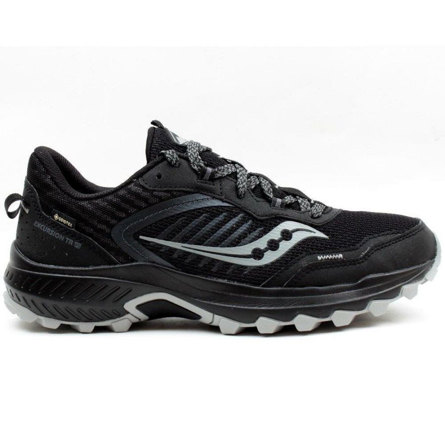 Men Saucony | S20672 Excursion Shoe - Black/Grey