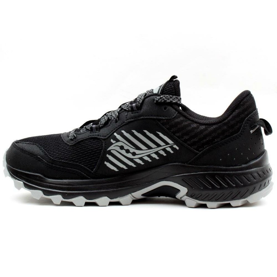 Men Saucony | S20672 Excursion Shoe - Black/Grey