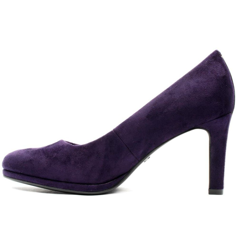 Women Tamaris | 22438 Court Shoe - Purple Suede