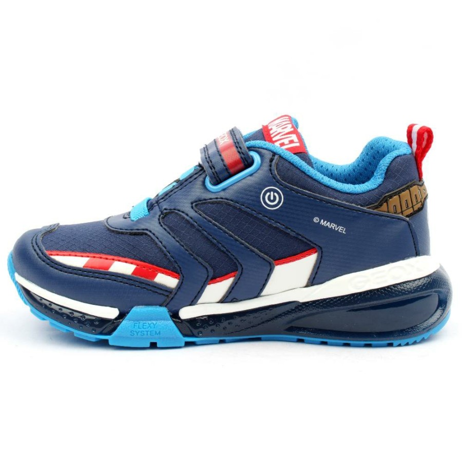 Kids Geox | Bayon Trainer J36Fec - Navy/Red