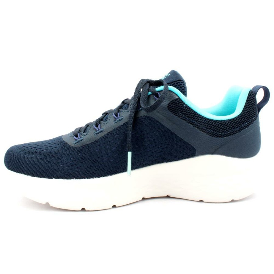 Women Skechers | 129423 Go Run Lite Trainer - Navy Blue