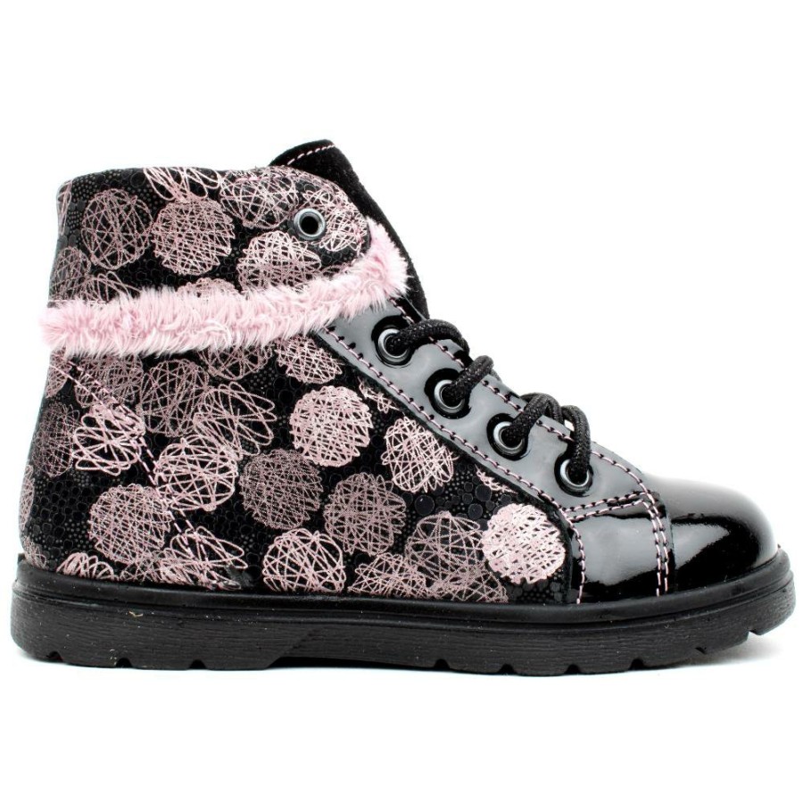 Kids Ricosta | 2500402 Laced Boot - Black Multi