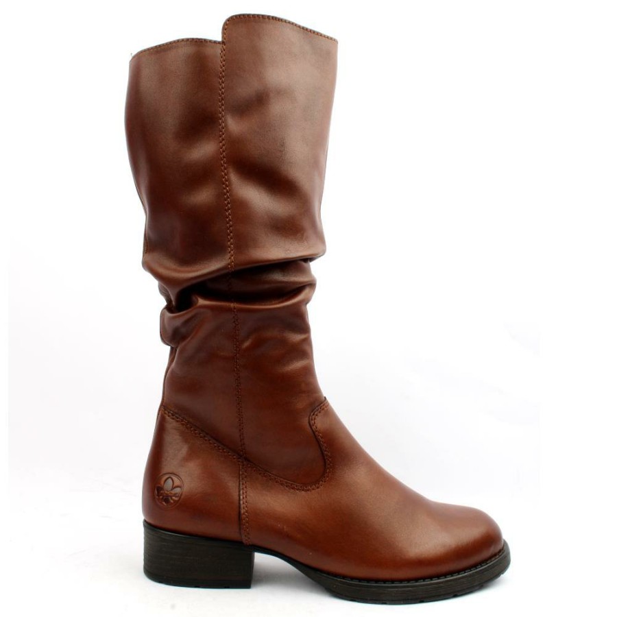 Women Rieker | Z9563 Knee High Boot - Chestnut