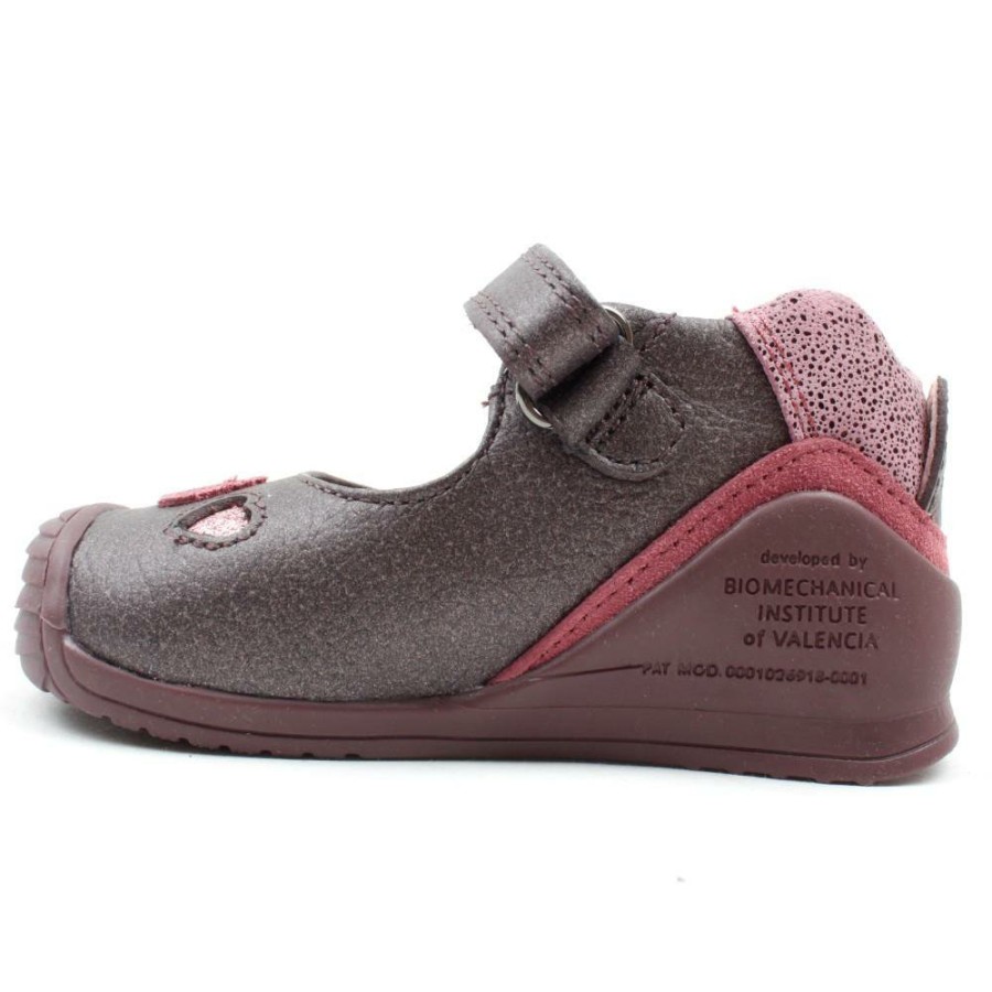 Kids Garvalin | Biomecanics 211107 Strap Shoe - Burgundy