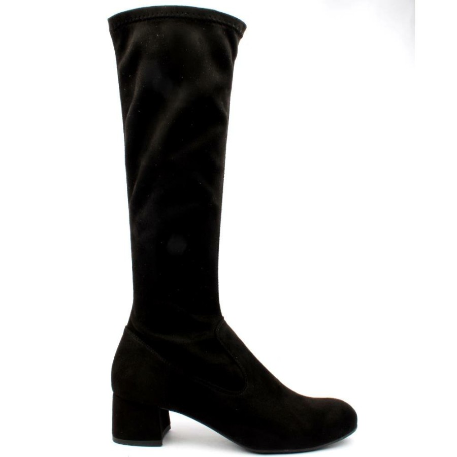 Women Bioeco by Arka | Bioeco 7793 1308 Knee High Boot - Black Suede