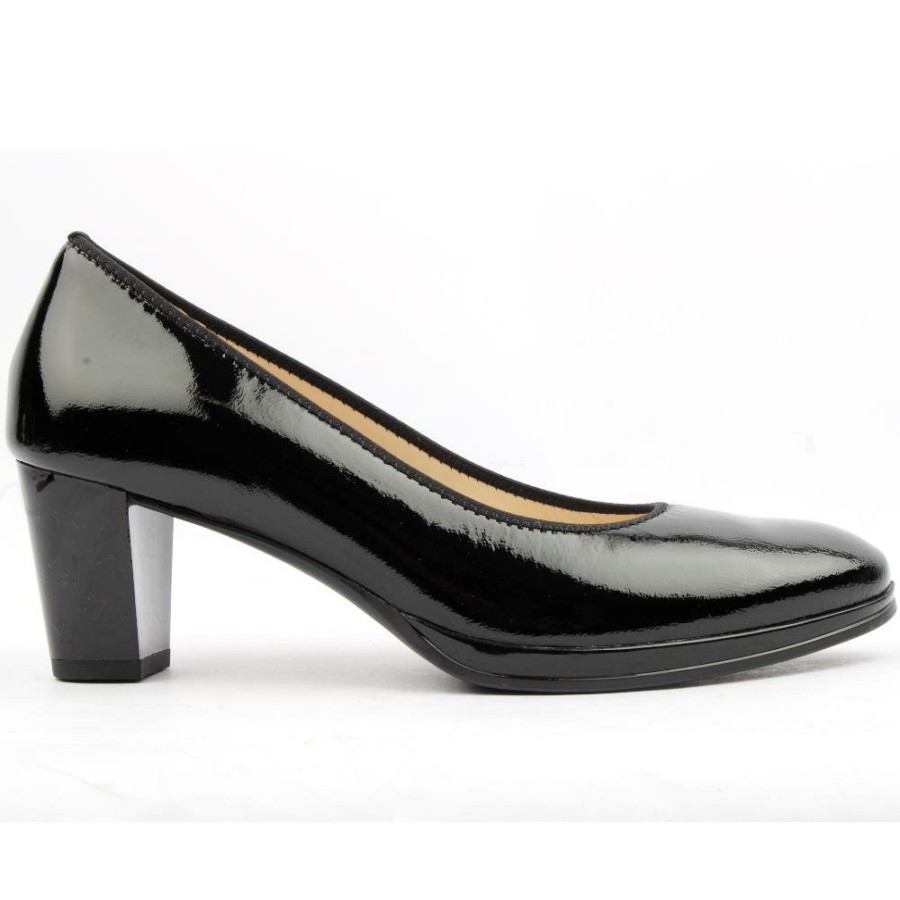 Women Ara | Jenny By Ara 23436 Court Shoe - Black Patent