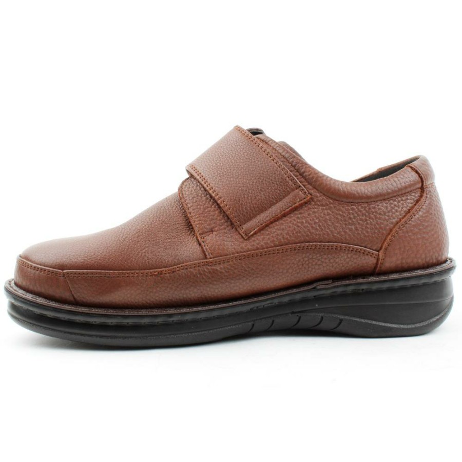 Men G Comfort | P3708 Velcro Shoe - Tan