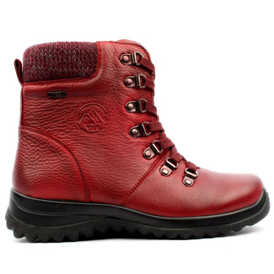 Women G Comfort | Gcomfort 10174 Laced Boot - Burgundy