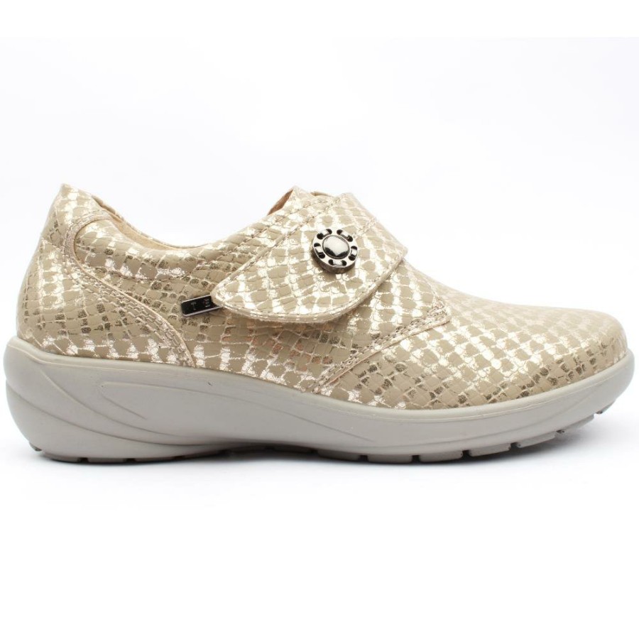 Women G Comfort | Gcomfort P9520 Strap Shoe - Gold