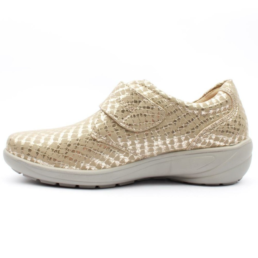 Women G Comfort | Gcomfort P9520 Strap Shoe - Gold