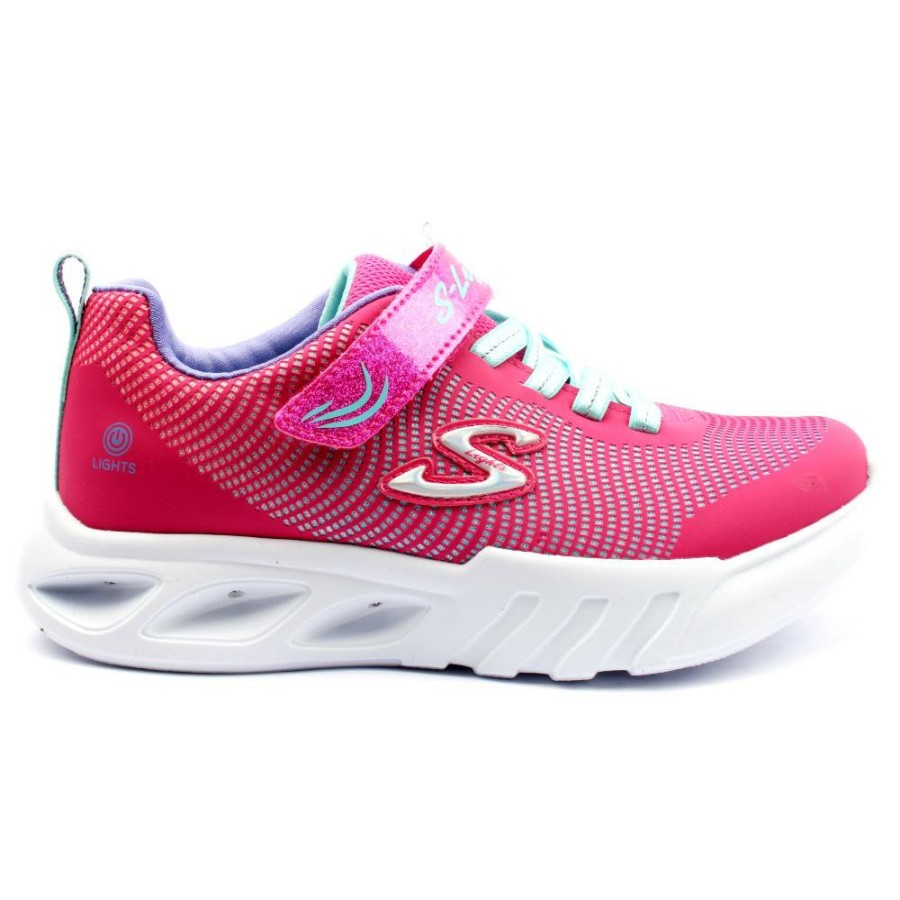 Kids Skechers | 303700L Junior Trainer - Pink Multi