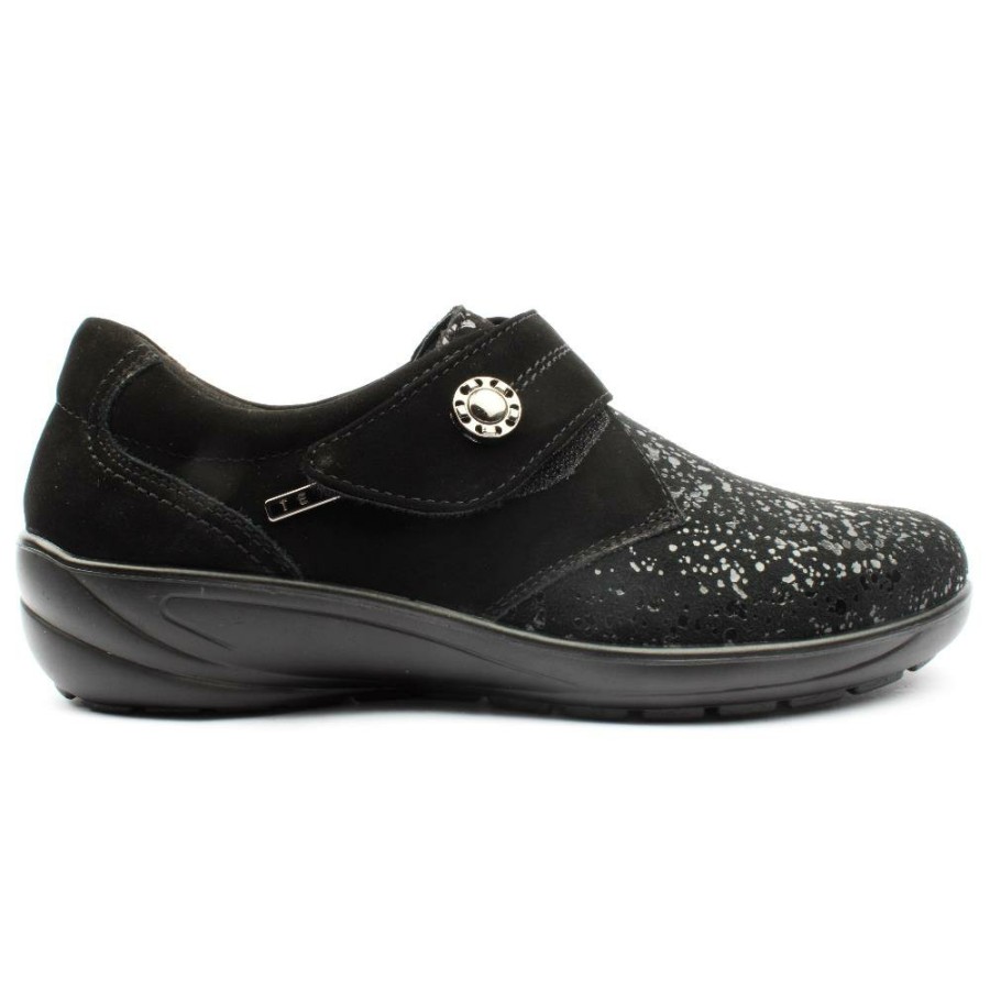 Women G Comfort | Gcomfort P9520 Strap Shoe - Black