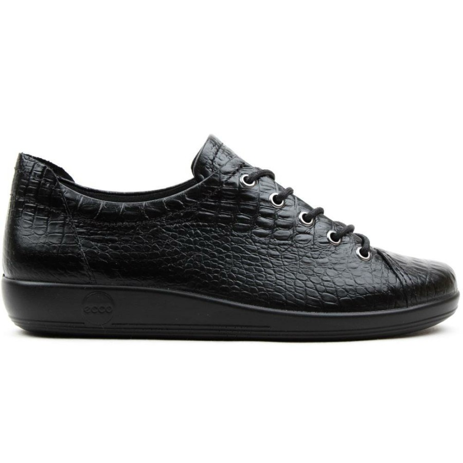 Women ECCO | Soft 2.0 Shoe 206503 - Blackcroc