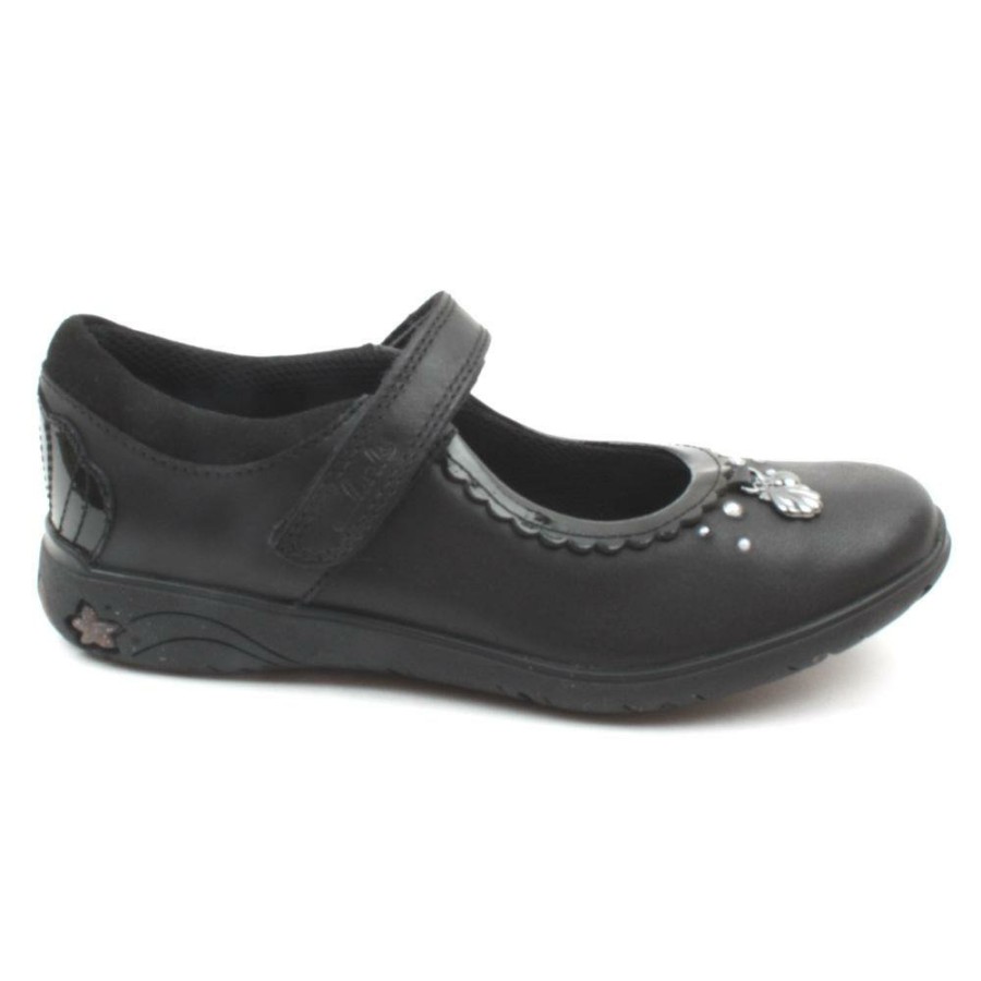 Kids Clarks | Sea Shimmer Junior Shoe - Black H