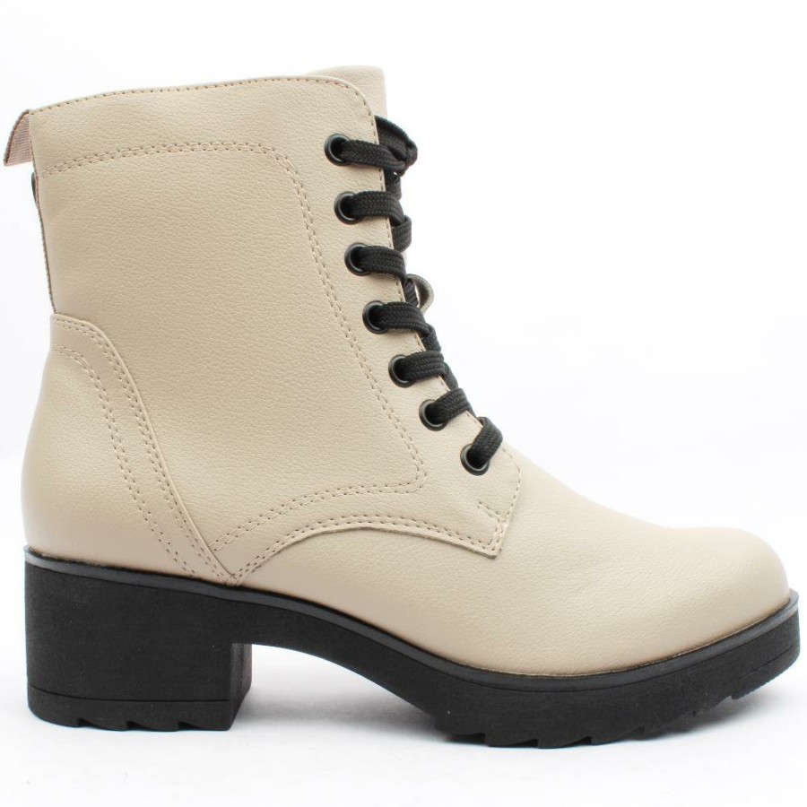 Women Marco Tozzi | 25262 Chunky Ankle Boot - Ivory