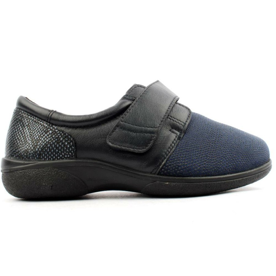 Women DB | Easy B Velcro Shoe 78999Firecres - Navy