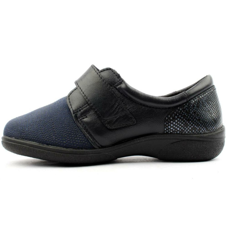 Women DB | Easy B Velcro Shoe 78999Firecres - Navy