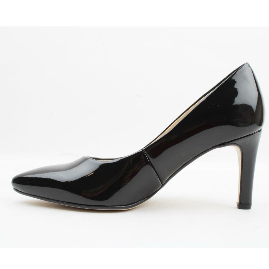 Women Gabor | Gab380 Court Shoe - Black Patent