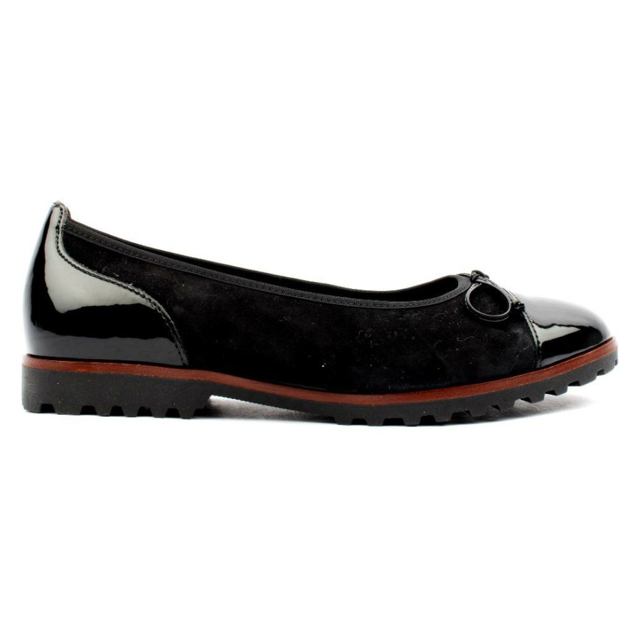 Women Gabor | 04100 Pomp Shoe - Black Brown