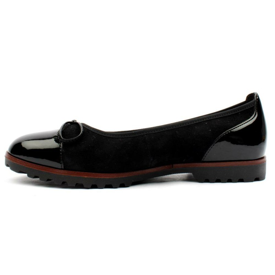 Women Gabor | 04100 Pomp Shoe - Black Brown