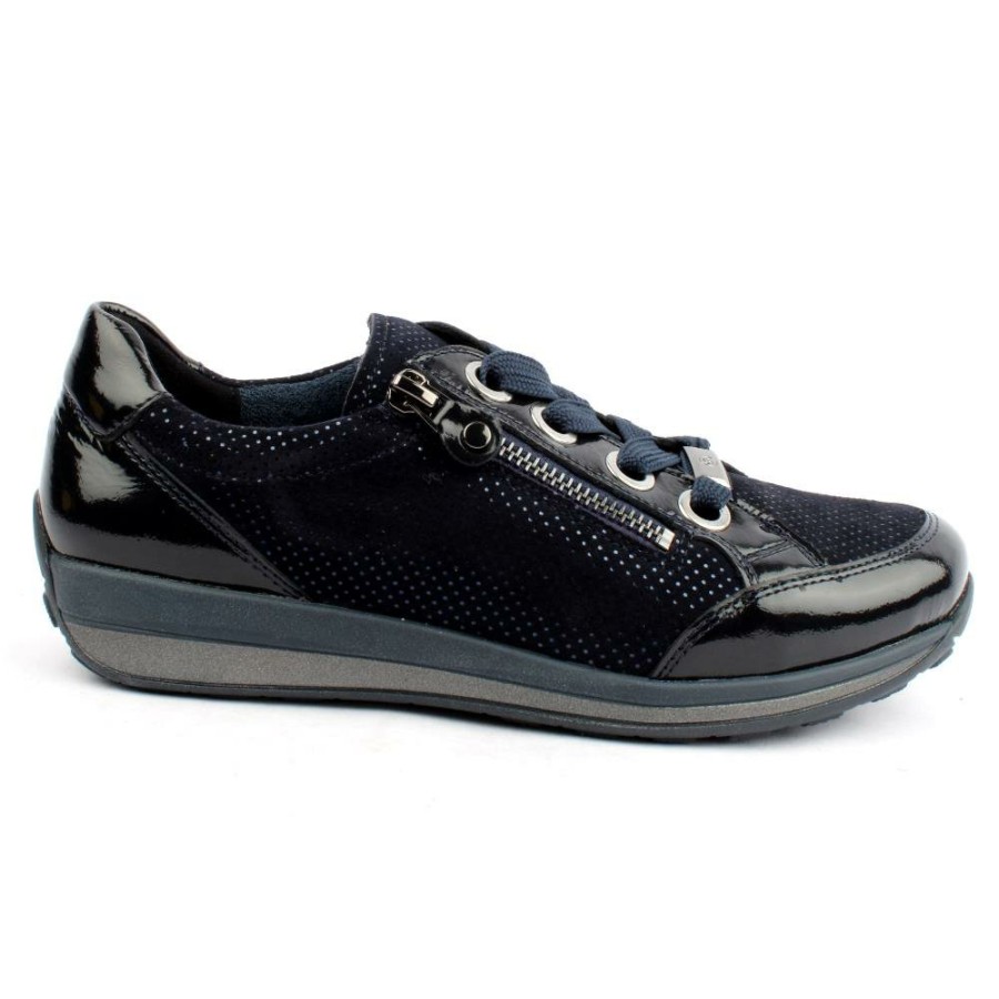 Women Ara | 44587 Laced Shoe - Navy